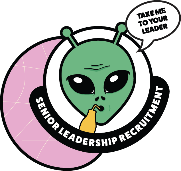 Image with text saying 'Senior Leadership Recruitment'